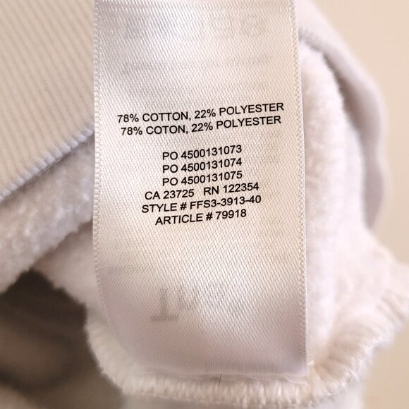 Aritzia TNA Fleece White Cropped Quarter-Zip Fleece Sweater - Size XS - Picture 5 of 9
